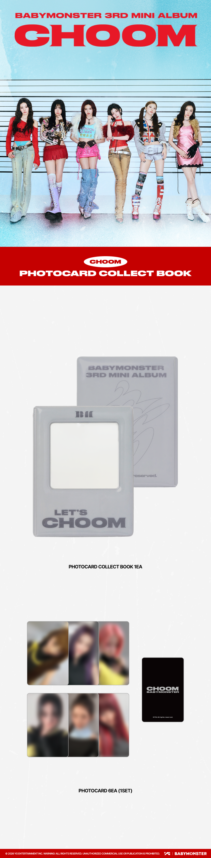BABYMONSTER CHOOM ポップアップ　トレカ　コンプ BABYMONSTER - [CHOOM] BABYMONSTER PHOTOCARD COLLECT BOOK | Buysable
